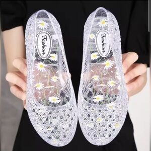 Clear Floral Women's Shoes